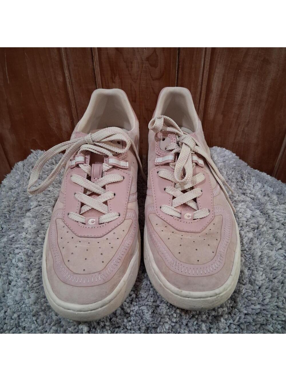 Coach CitySole Court Pink Suede Sneakers G5044 Women’s 9 Barbiecore Coquette